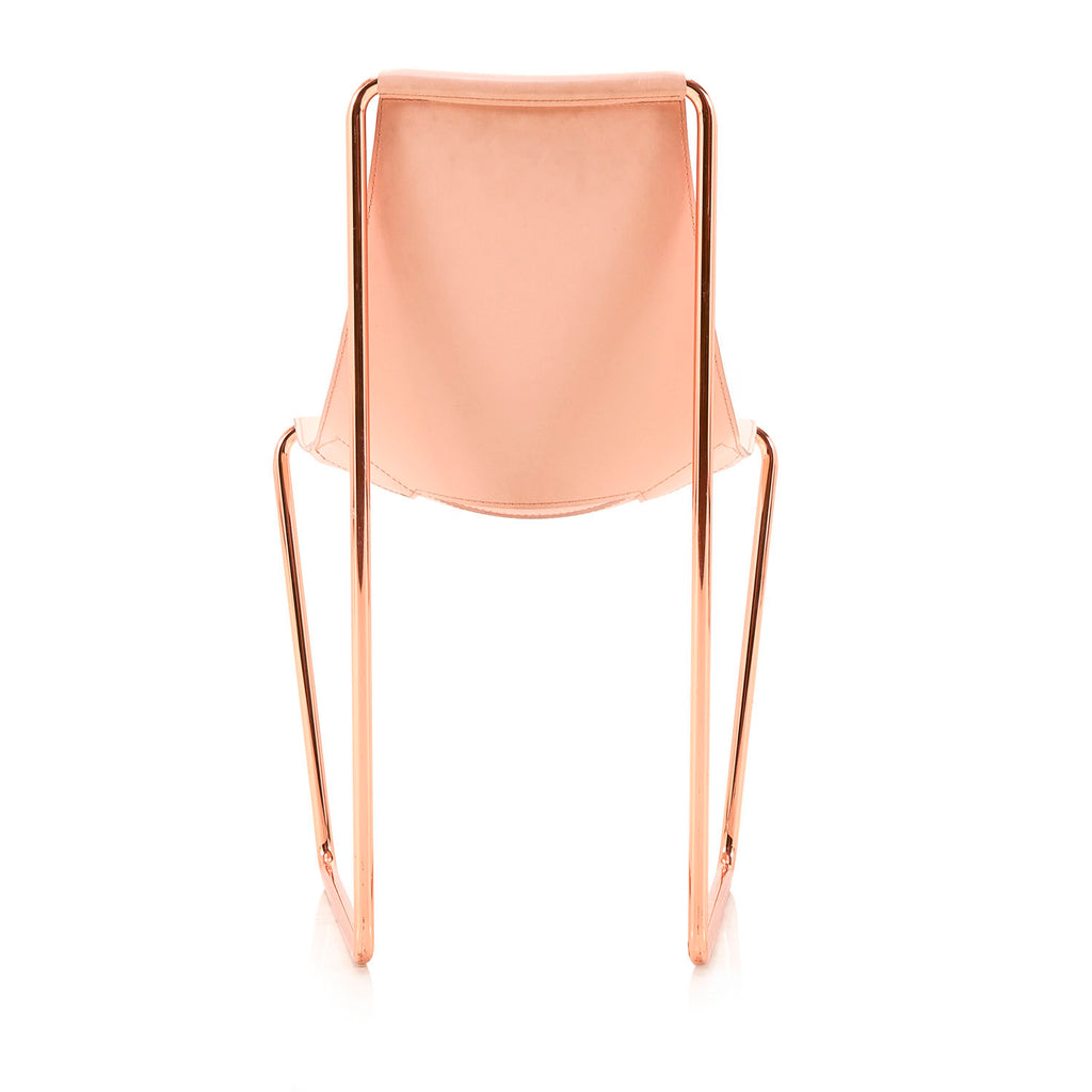 Rose Gold Sling Lounge Chair