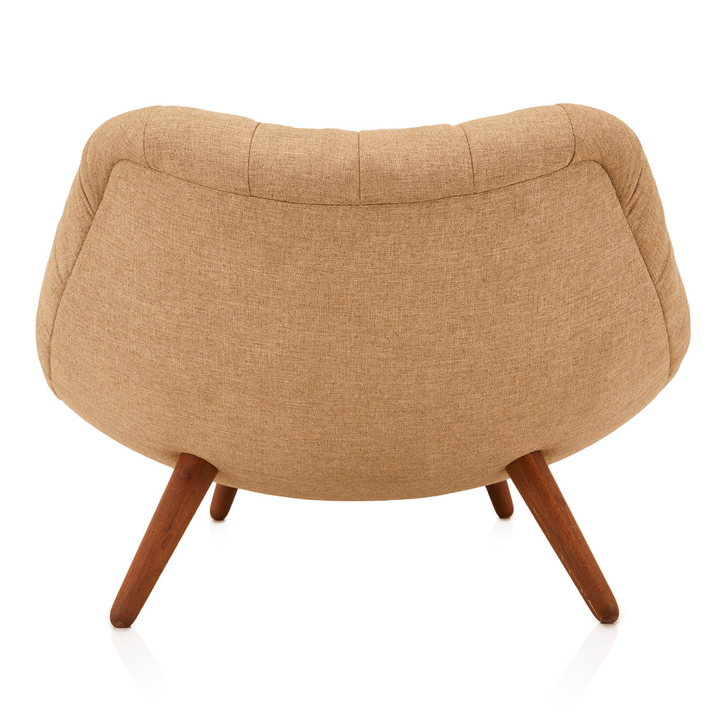 Beige Tan Tufted Brasilia Chaise