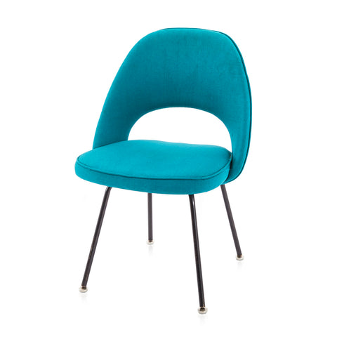 Blue Turquoise Saarinen Style Side Chair