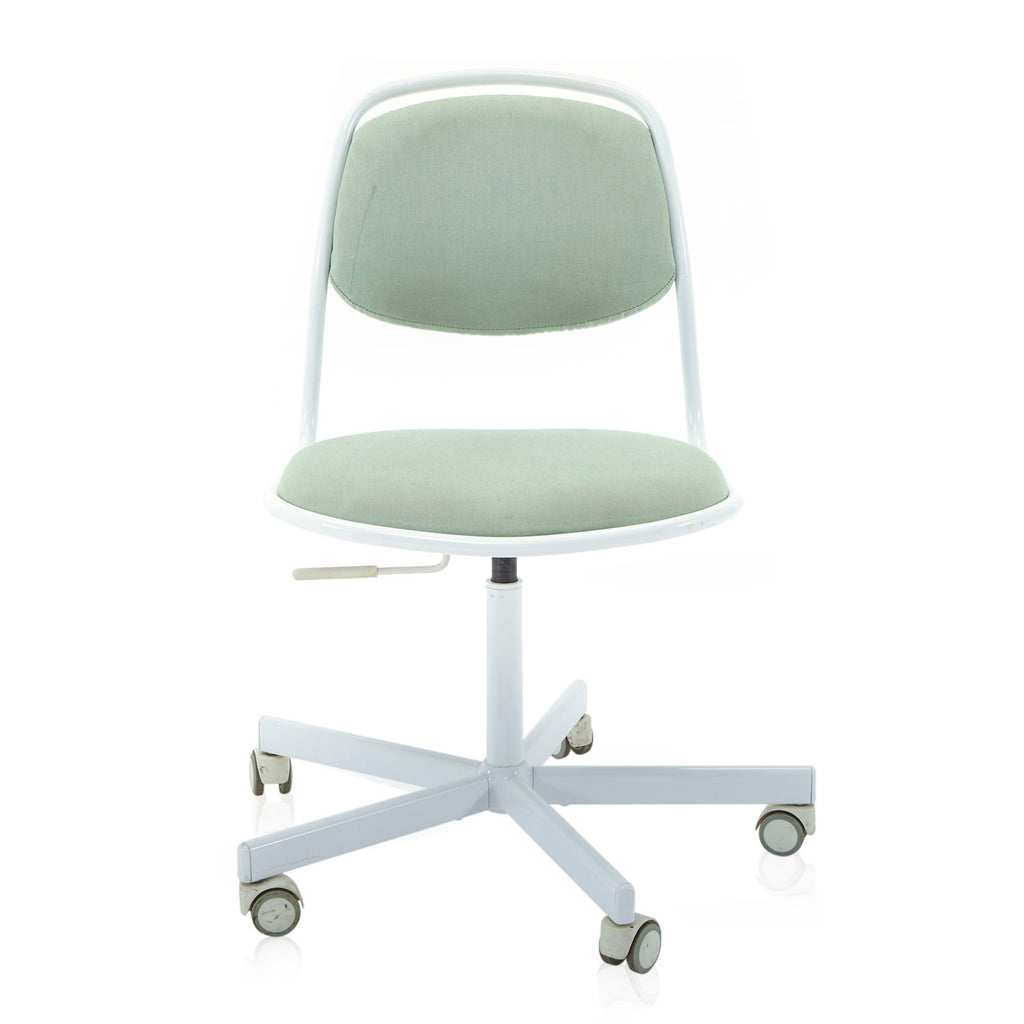 White & Green Mint Rolling Office Chair