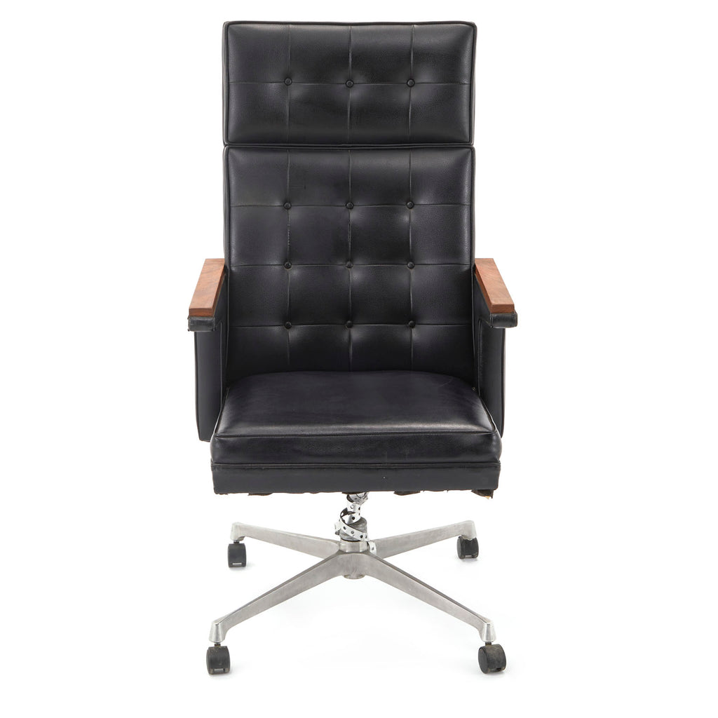 Black Tufted Executive Arm Chair