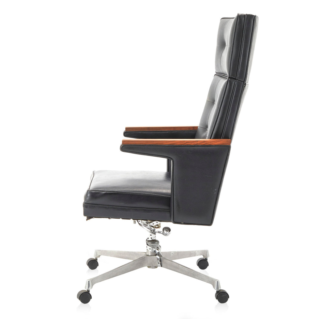 Black Tufted Executive Arm Chair