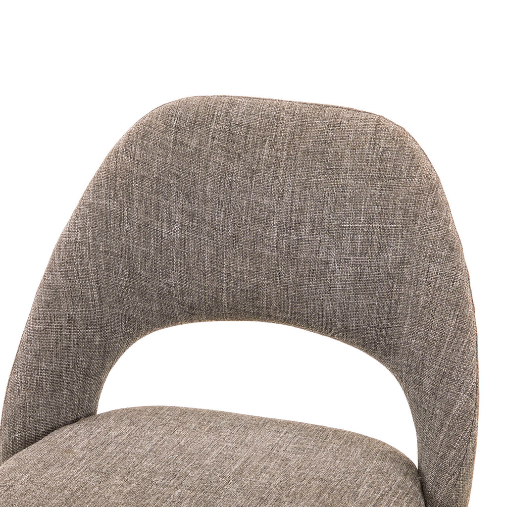 Light Grey Upholstered Saarinen Conference Chair
