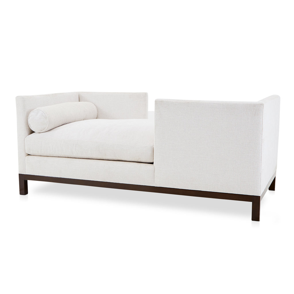 Cream Textured Fabric Double-Sided Sofa