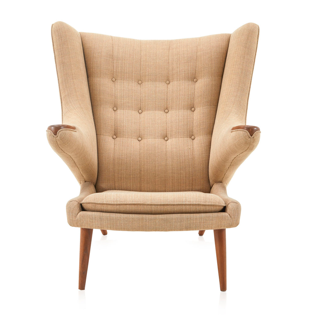 Papa Bear Wingback Lounge Chair - Tan