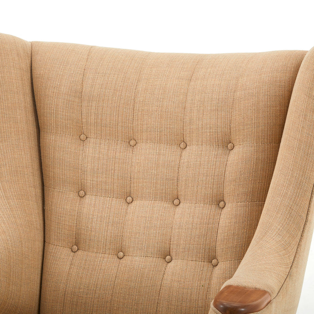 Papa Bear Wingback Lounge Chair - Tan