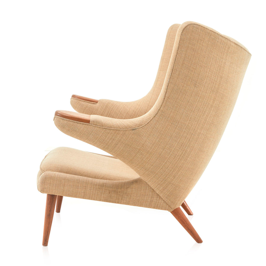 Papa Bear Wingback Lounge Chair - Tan