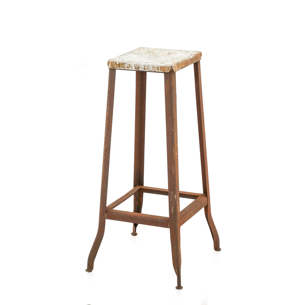 Tall Rustic Metal Stool