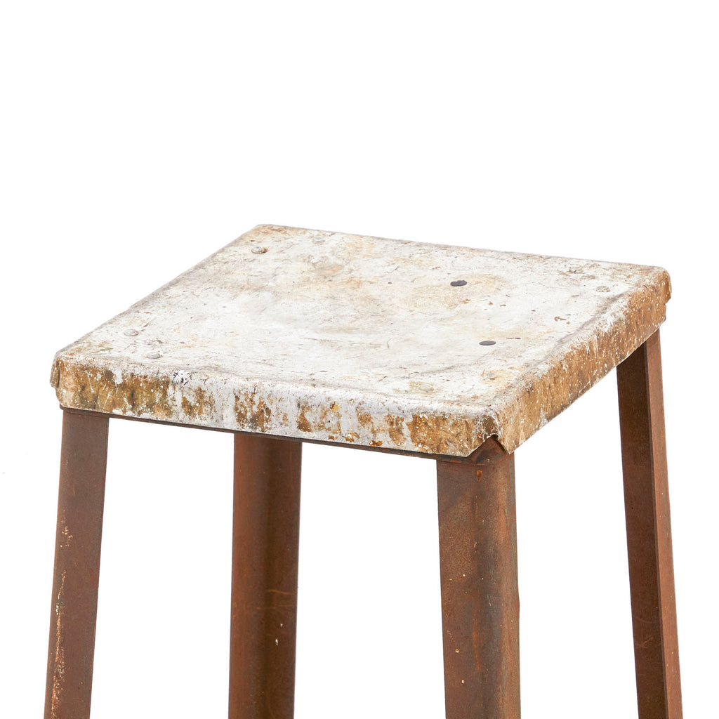 Tall Rustic Metal Stool