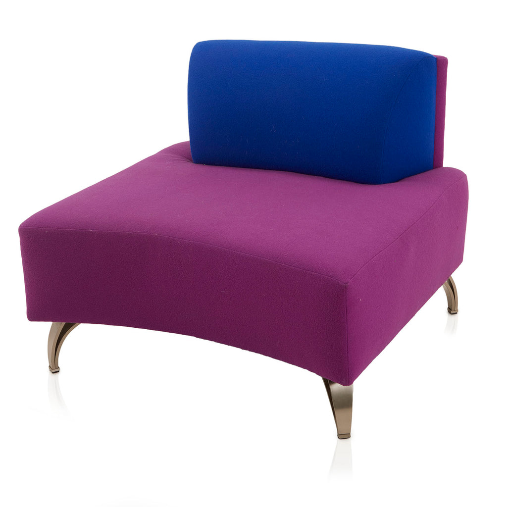 Purple & Blue Memphis Lounge Chair