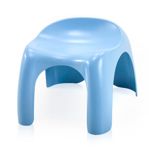 Blue Fiberglass Children's Stool
