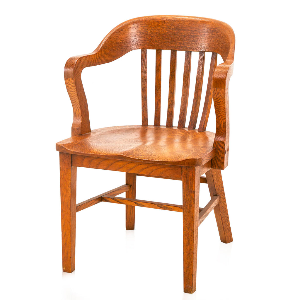 Wood Curved Arm Chair