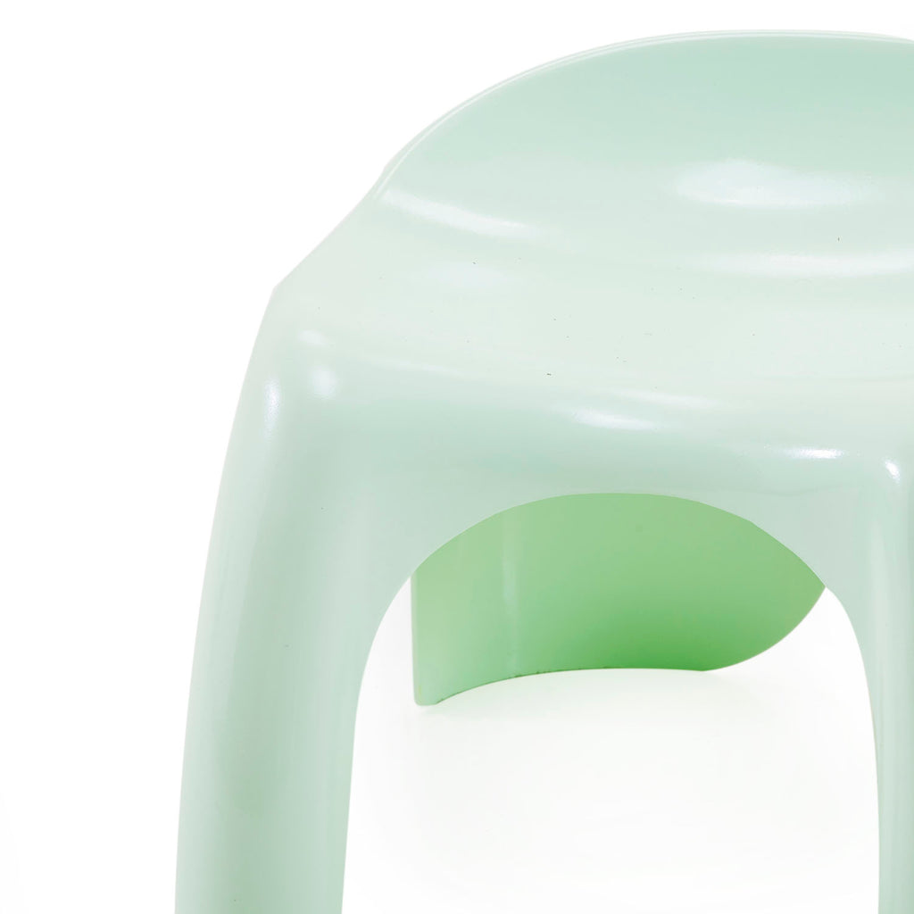 Green Fiberglass Children's Stool