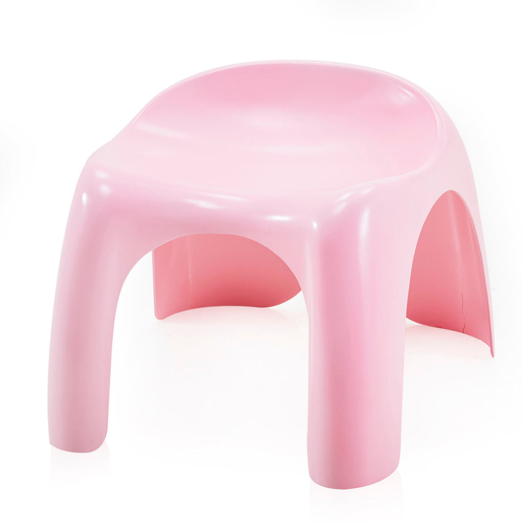 Pink Fiberglass Children's Stool