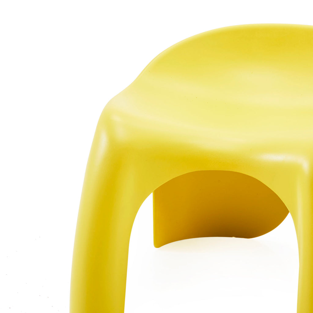 Yellow Fiberglass Children's Stool