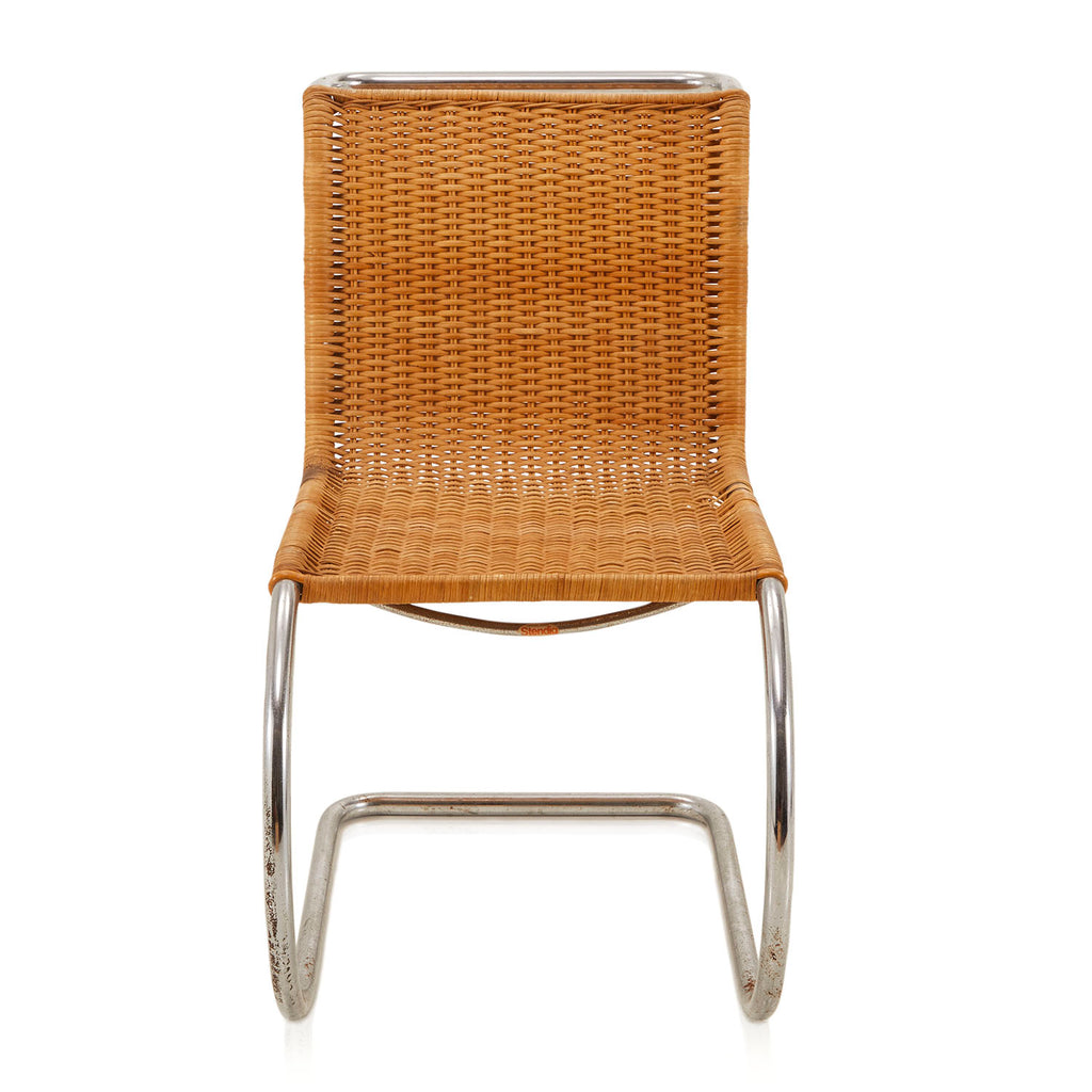 Woven Wicker Armless S Chair