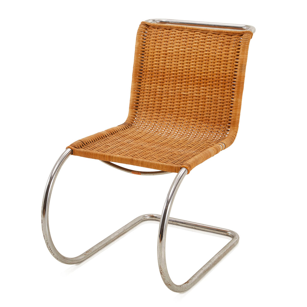 Woven Wicker Armless S Chair