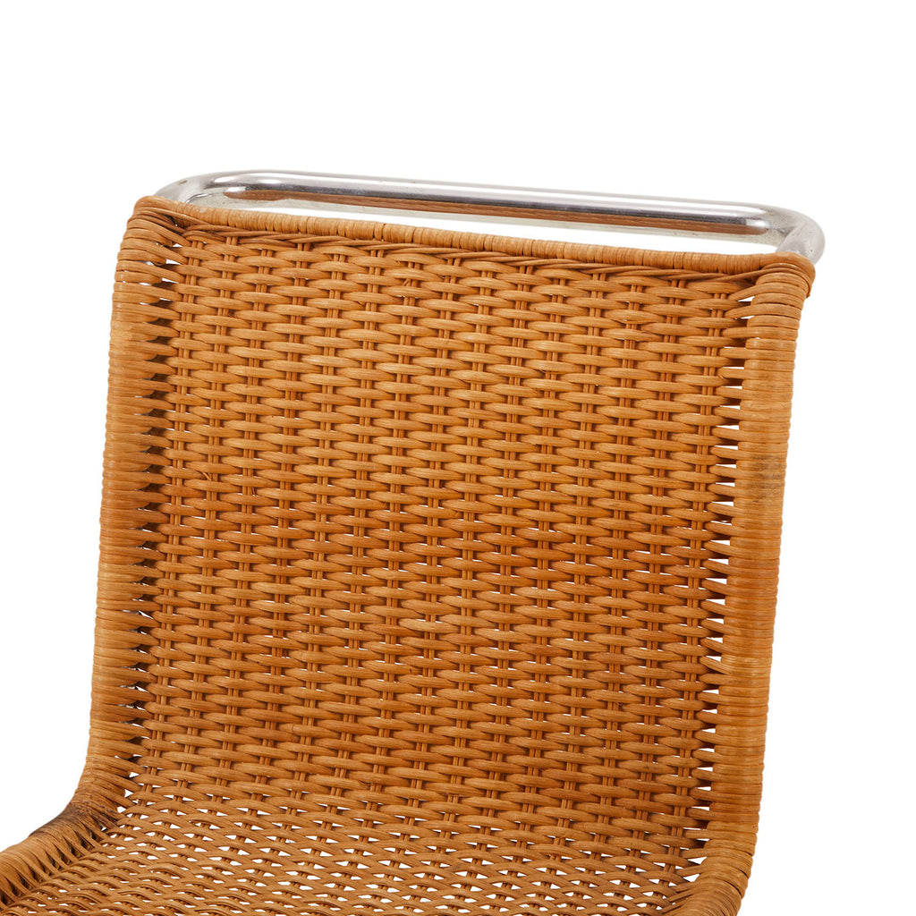 Woven Wicker Armless S Chair