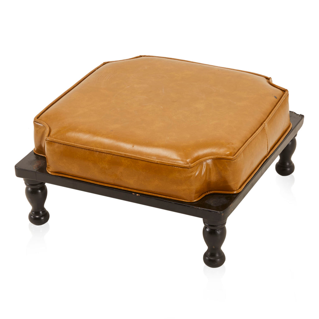 Light Brown Leather Ottoman