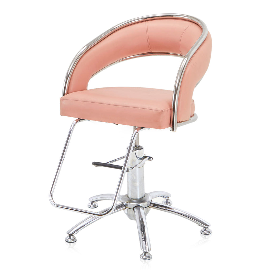 Salmon Pink Salon Chair
