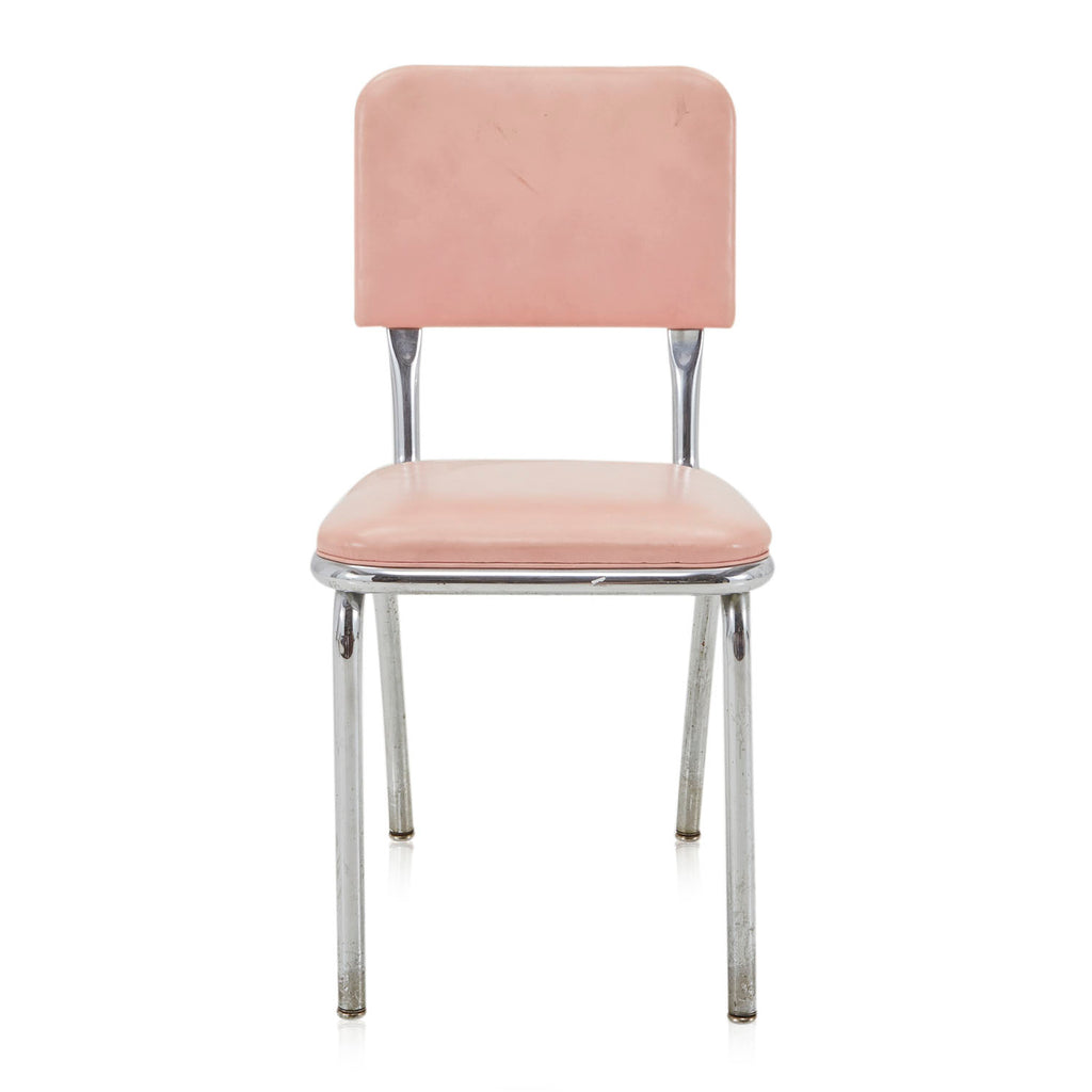 Pink Vintage Vinyl Side Chair