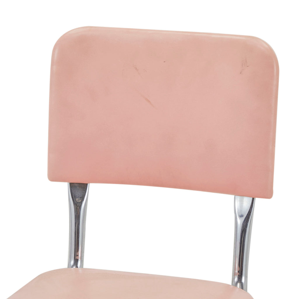 Pink Vintage Vinyl Side Chair