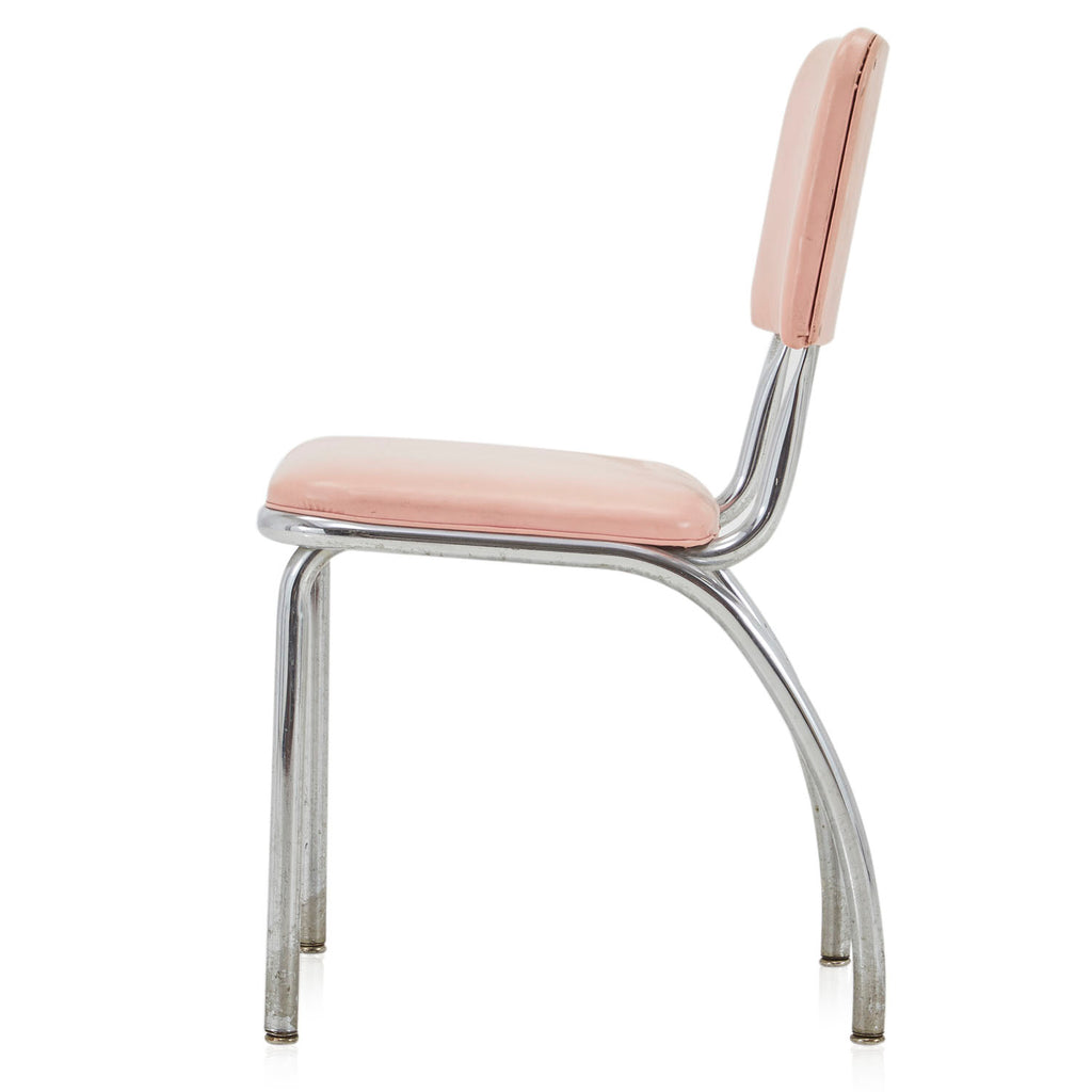 Pink Vintage Vinyl Side Chair