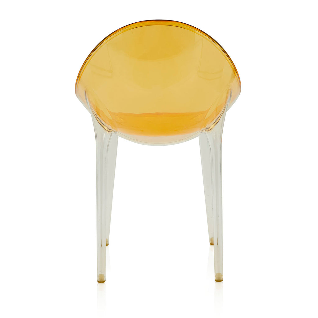 Round Yellow Modern Lucite Dining Chair
