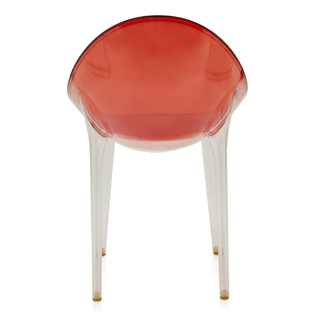 Round Red Lucite Dining Chair