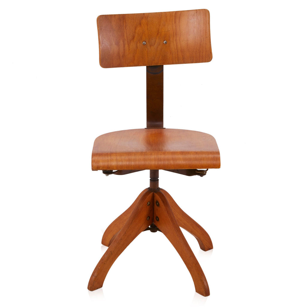 Wood Swivel Desk Chair