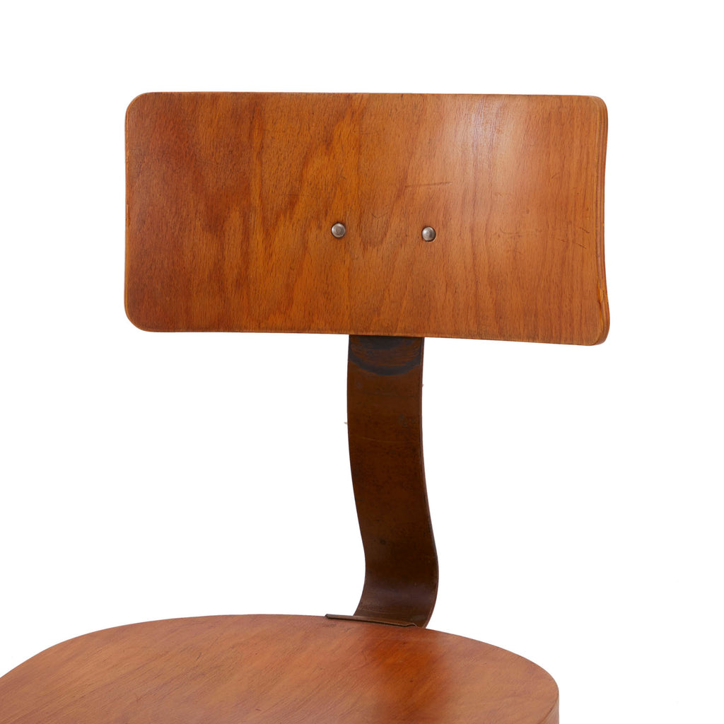 Wood Swivel Desk Chair