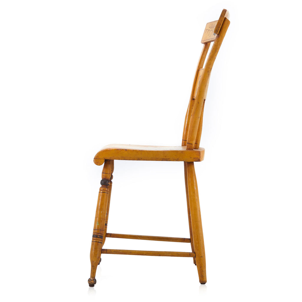 Yellow Wood Farmhouse Dining Chair
