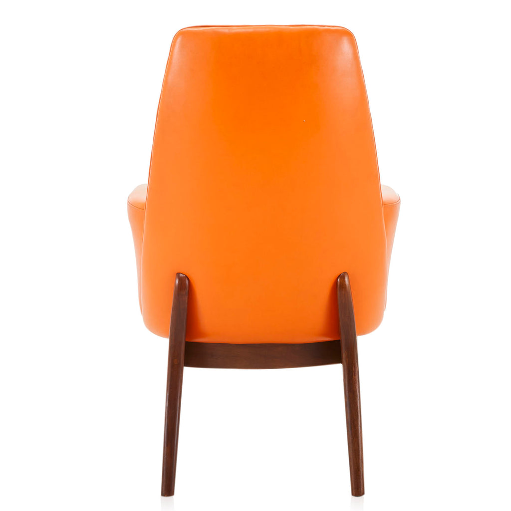Orange & Brown Retro Vinyl Armchair