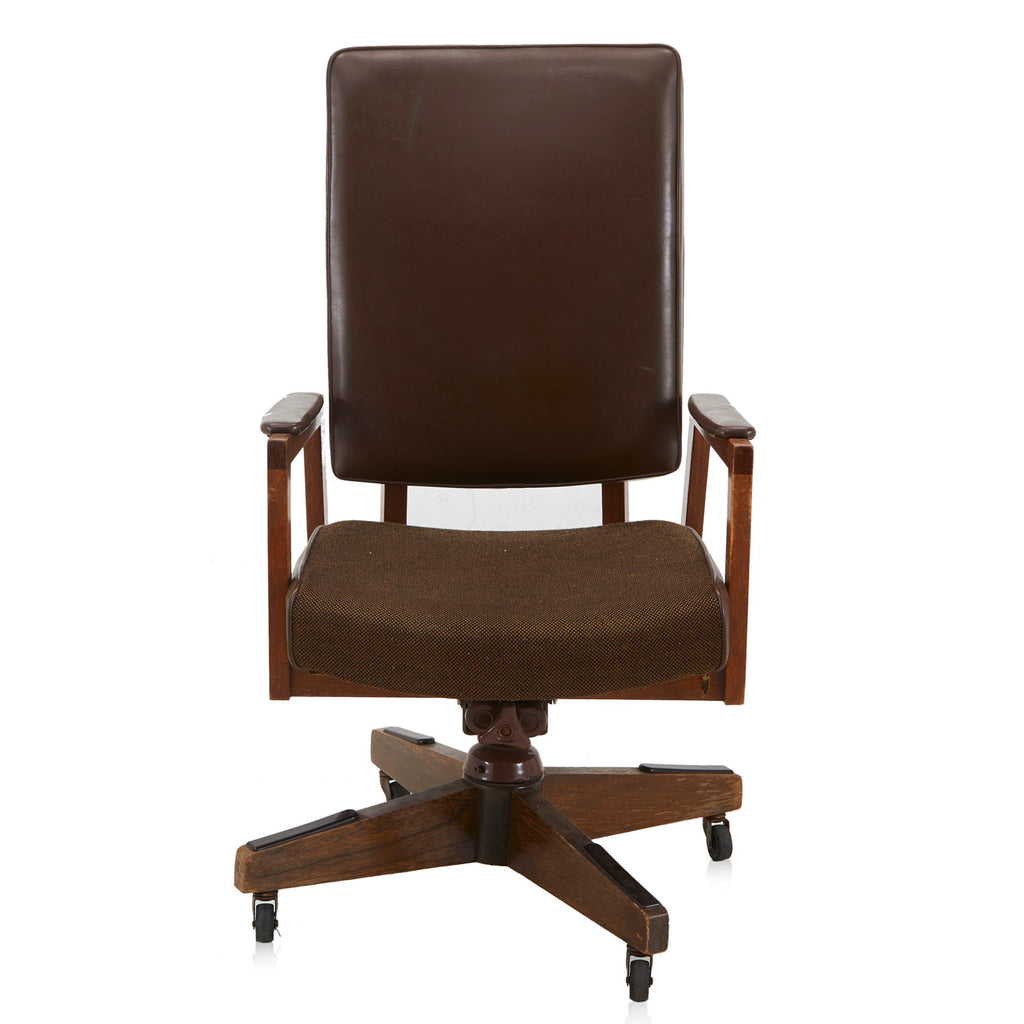 Brown Leather Executive Armchair