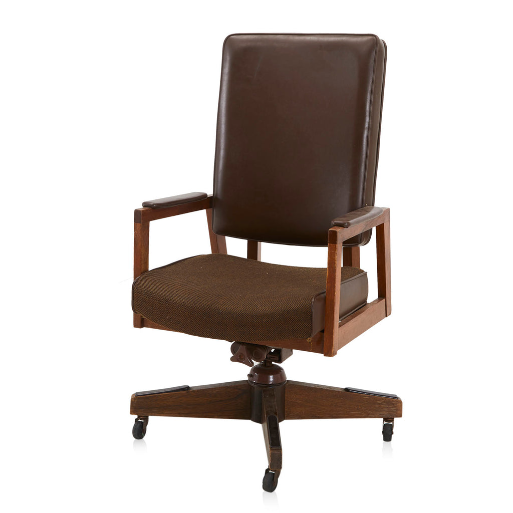 Brown Leather Executive Armchair