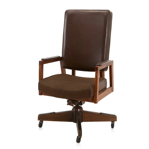 Brown Leather Executive Armchair