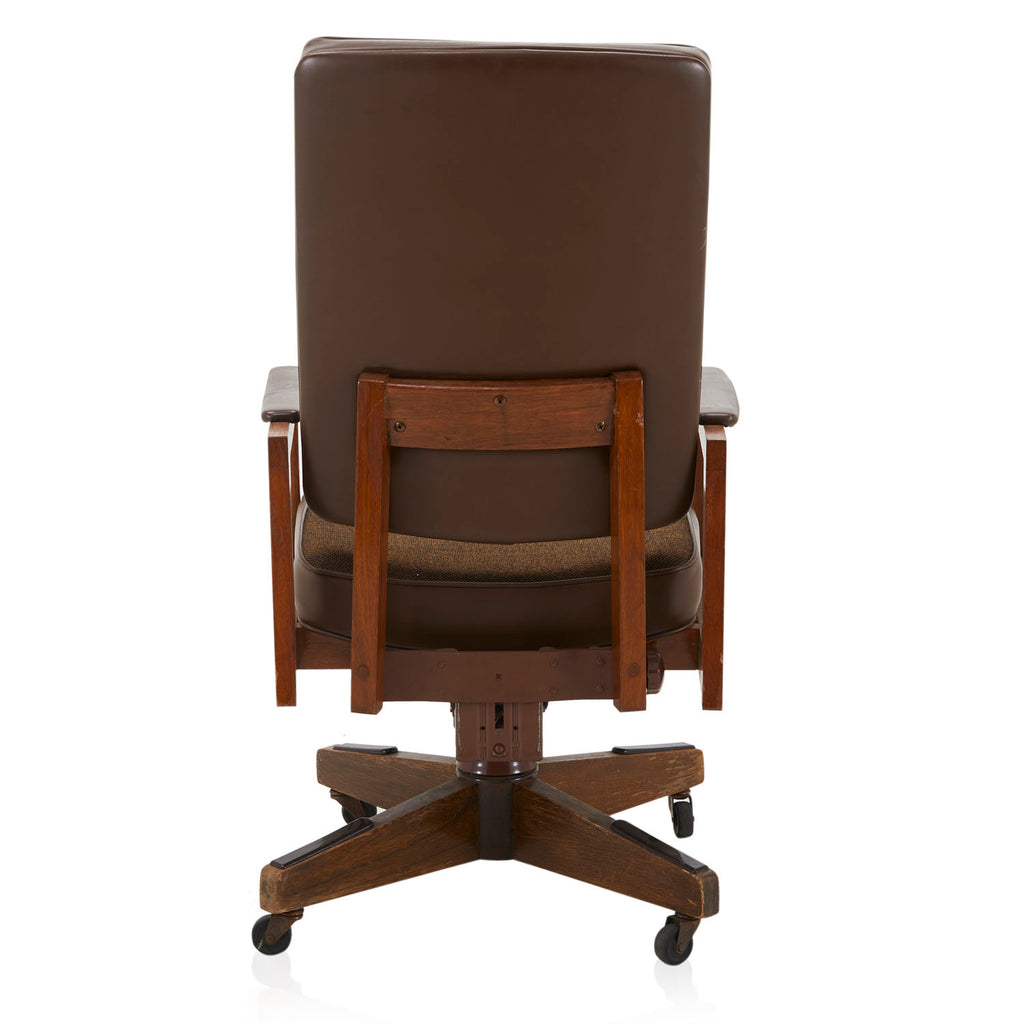 Brown Leather Executive Armchair