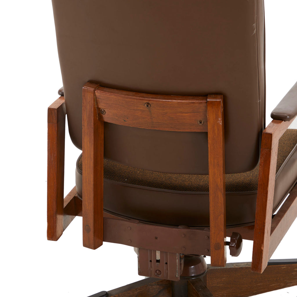 Brown Leather Executive Armchair