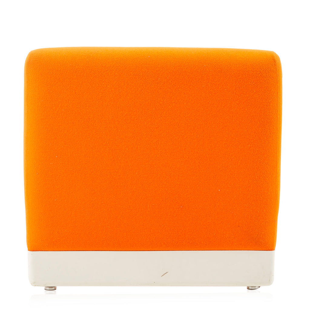 Orange Fabric Mod Lounge Chair