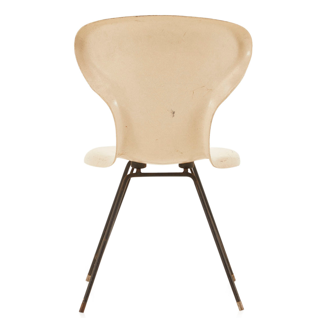 White Fiberglass Side Chair