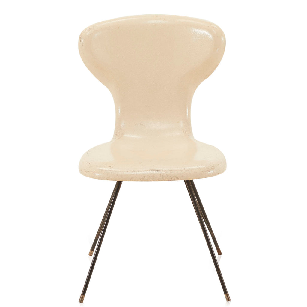 White Fiberglass Side Chair