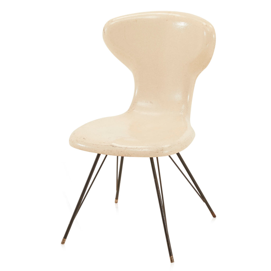 White Fiberglass Side Chair