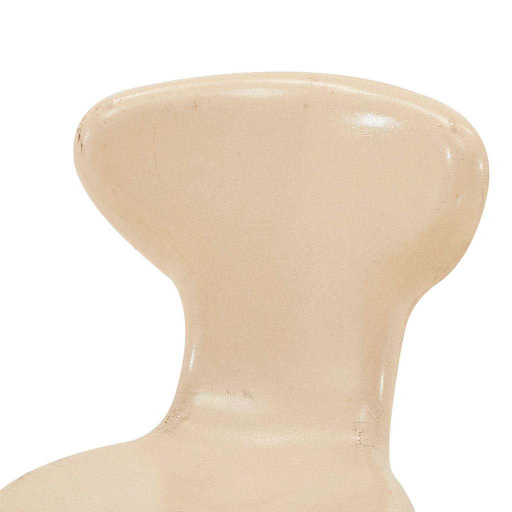 White Fiberglass Side Chair