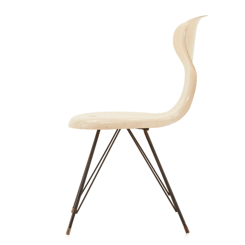 White Fiberglass Side Chair