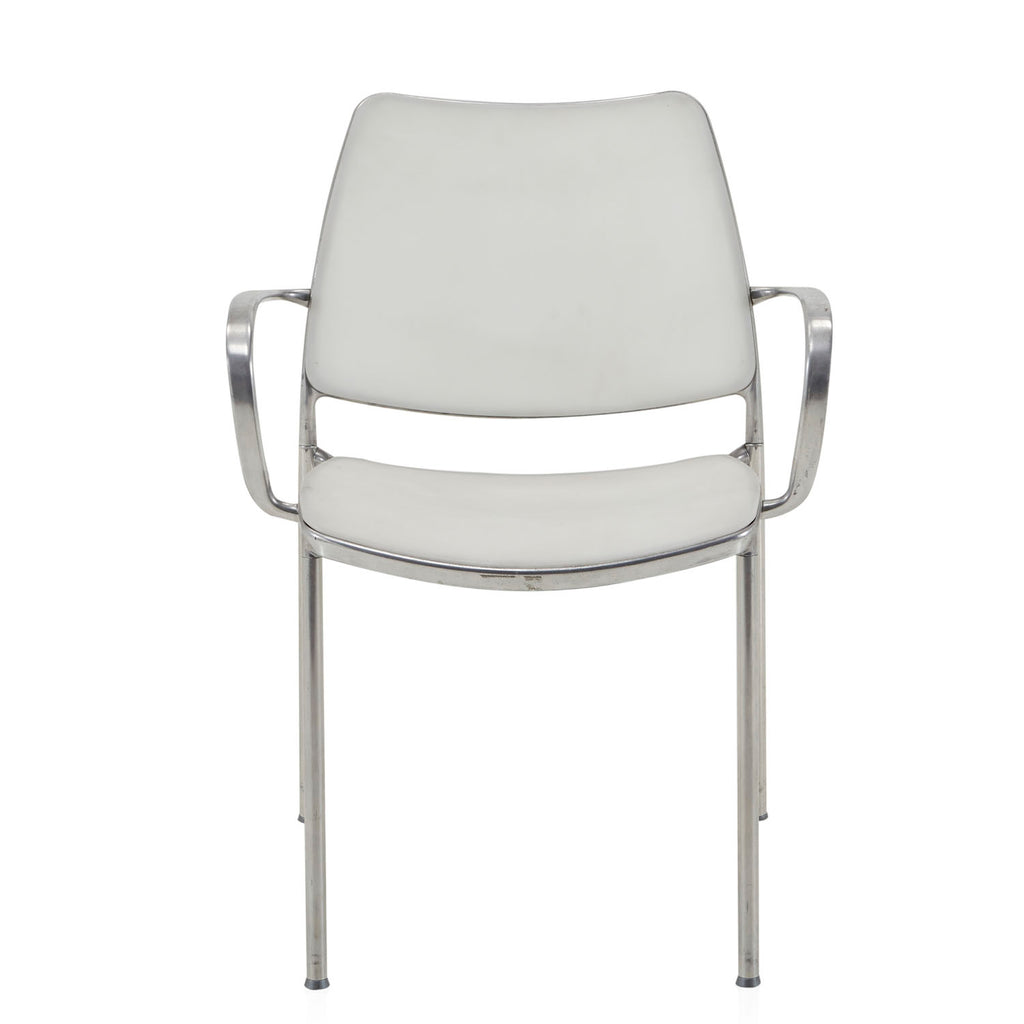 Silver & White Cafe Arm Chair