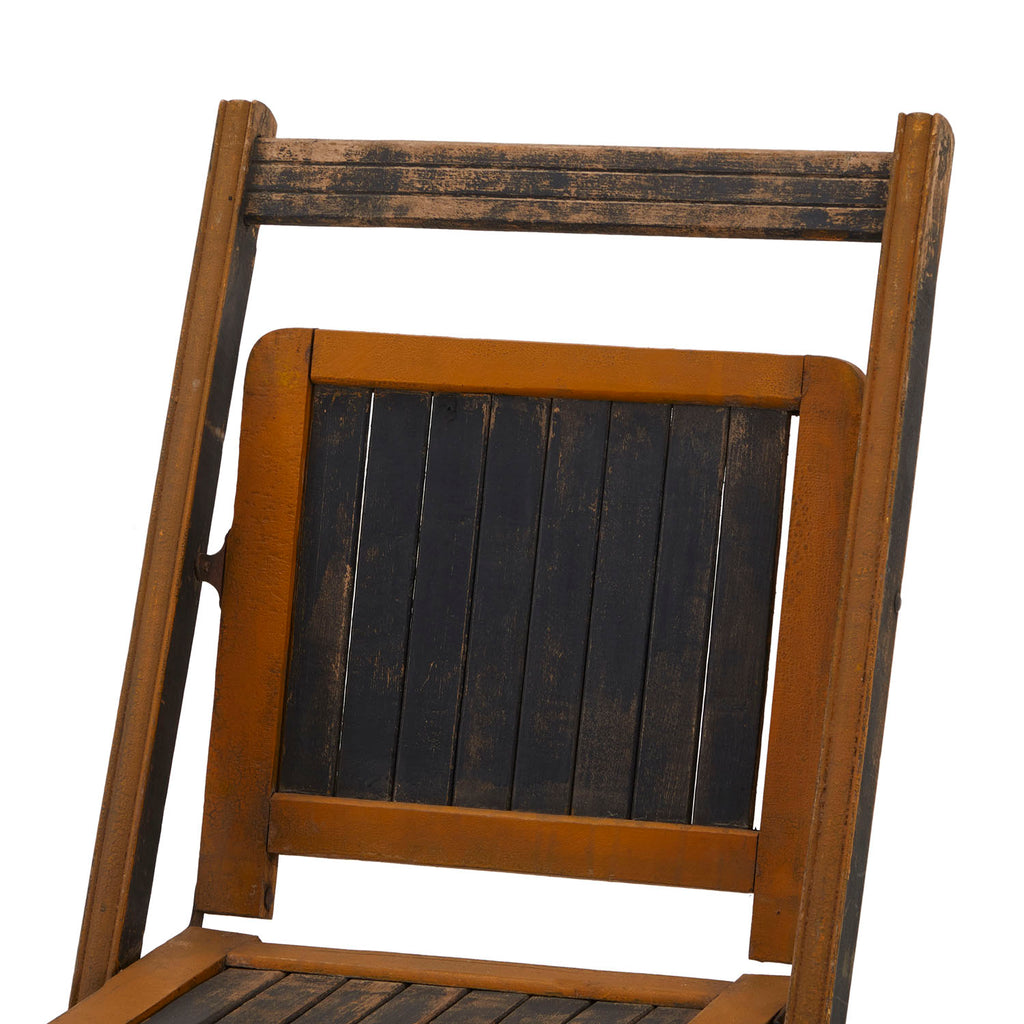 Wood Rustic Folding Card Table Chair