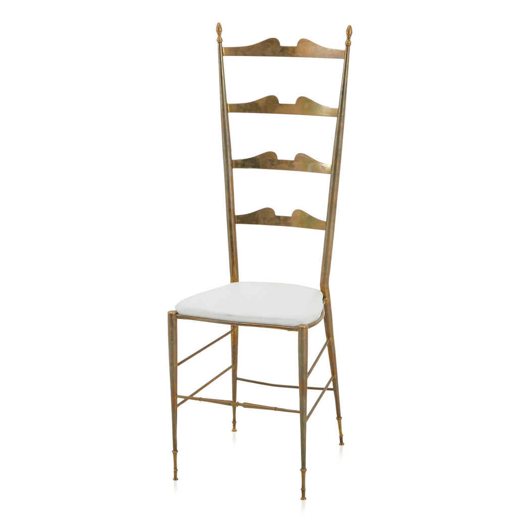 Gold Ornamental High Back Side Chair