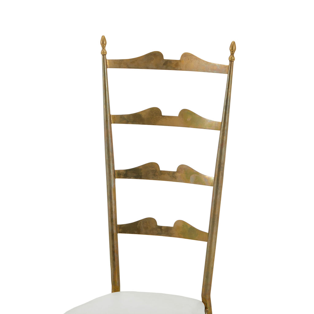 Gold Ornamental High Back Side Chair