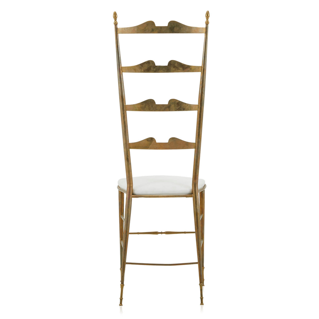 Gold Ornamental High Back Side Chair