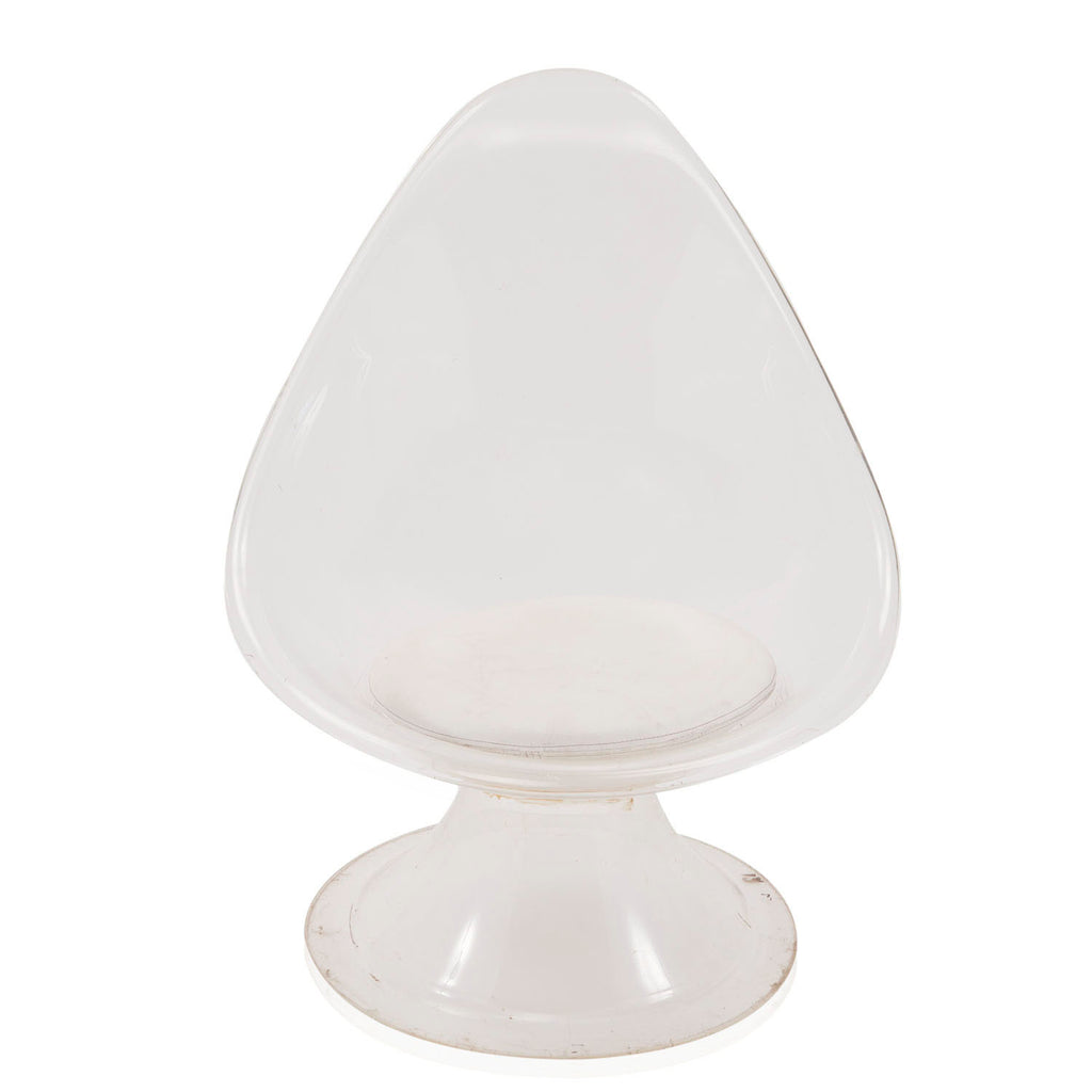 Lucite High Back Mod Lounge Chair